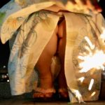 【パンチラ】女子大生が浴衣で花火 / kimono firework