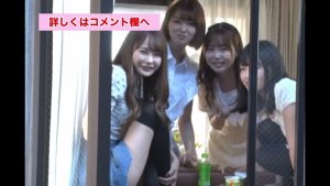 パンチラしてる2人だけ飛び抜けて可愛い4姉妹