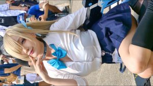 [4K] 台湾のFF43でパンチラ以上の露出を見せてくれた超人気コスプレイヤー、カモミール in FancyFrontier/開拓動漫祭